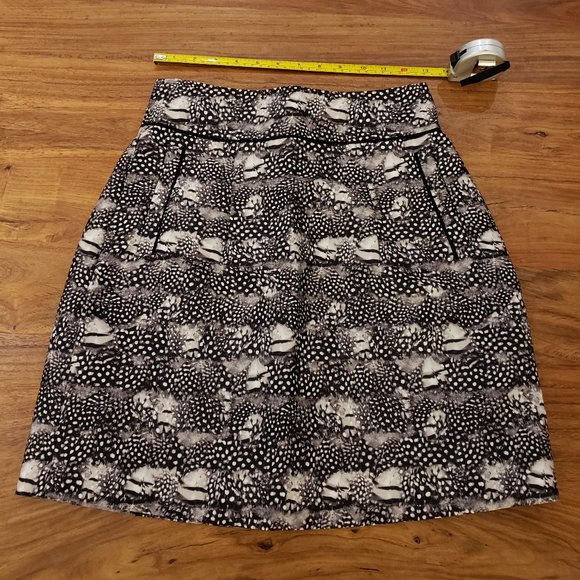 J. Crew Women's Black/Gray Zip Mini Skirt - Picture 2 of 4